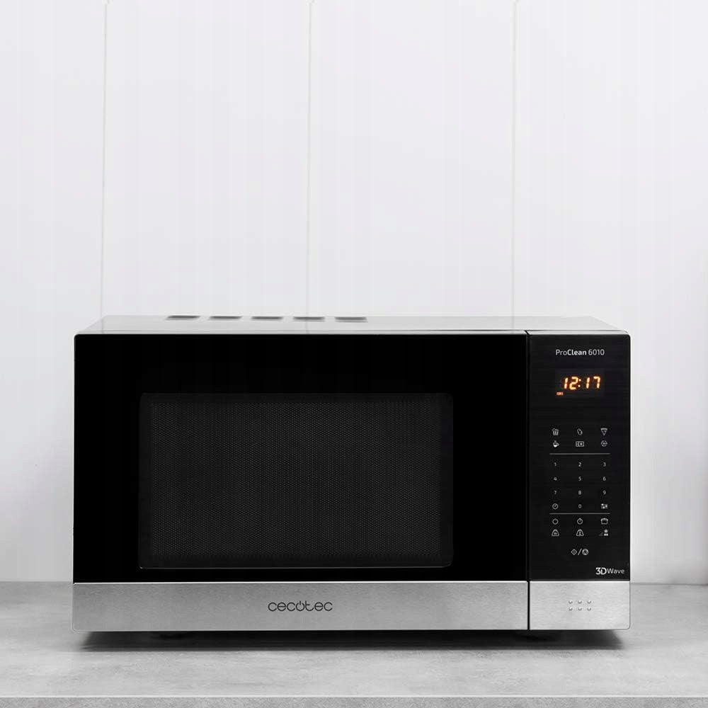 Cecotec ProClean 6010 Microwave 23L 800W black digital 8 programs Brand Cecotec