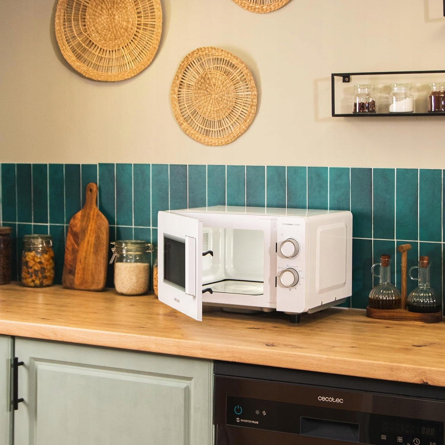 Cecotec Proclean 3120 Flatbed Microwave 20L 700W Grill 800W white Brand Cecotec