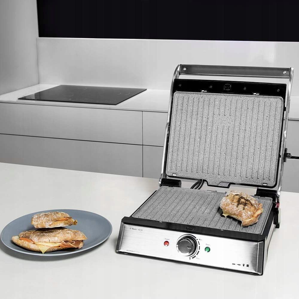 Cecotec Rock'nGrill Pro Electric Grill 2200W Rockstone Plates 34x23cm Brand Cecotec