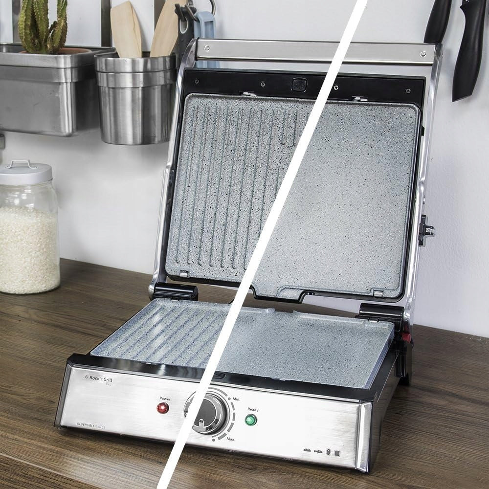 Cecotec Rock'nGrill Pro Electric Grill 2200W Rockstone Plates 34x23cm Model Rock'nGrill