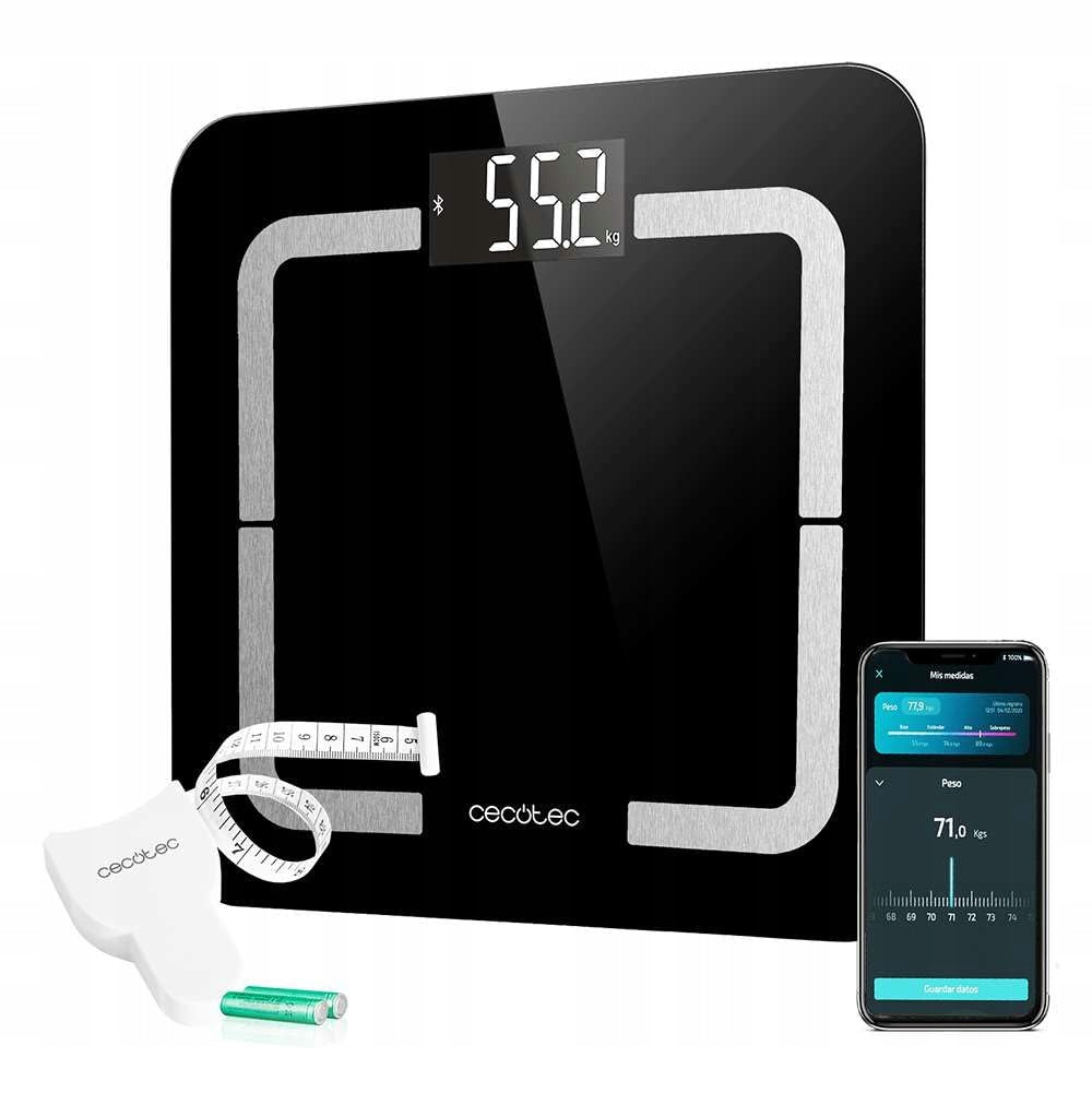Cecotec Smart Bathroom Scale Surface Precision BLACK GLASS BT 9500