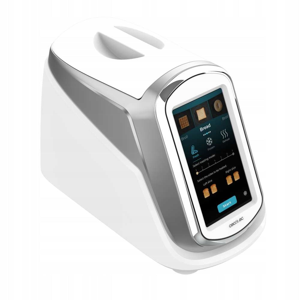 Cecotec ToastPad Double Connected Toaster with LCD Display 1400W White Packaging status original