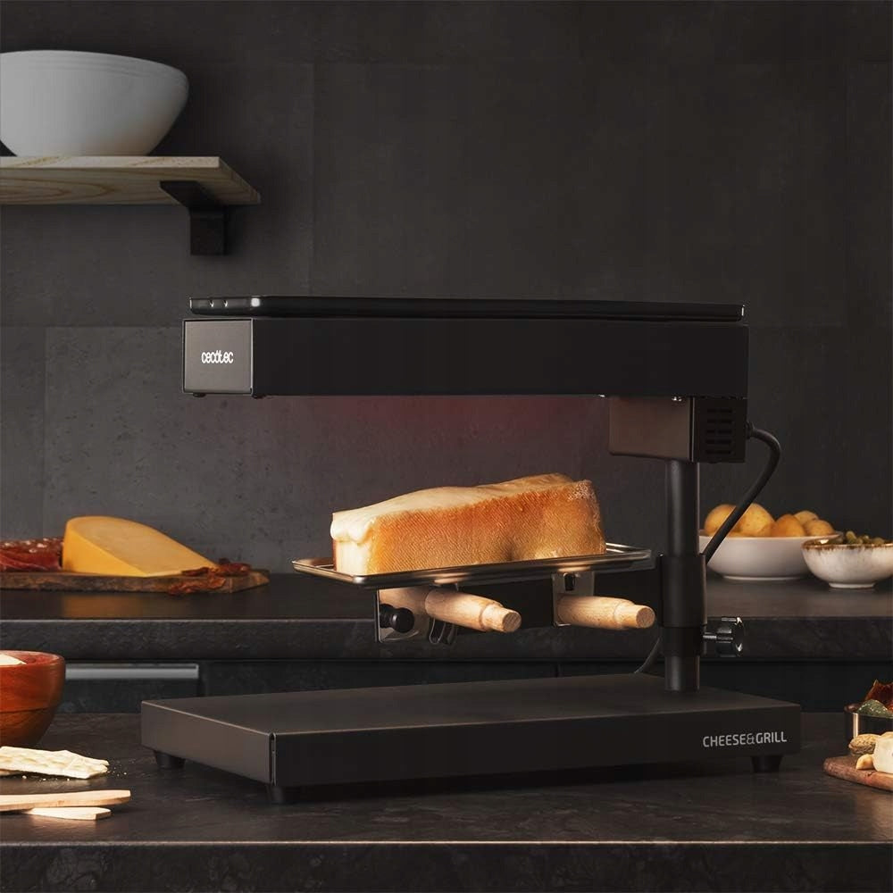 Cecotec electric grill 600W stainless steel black non-stick Brand Cecotec