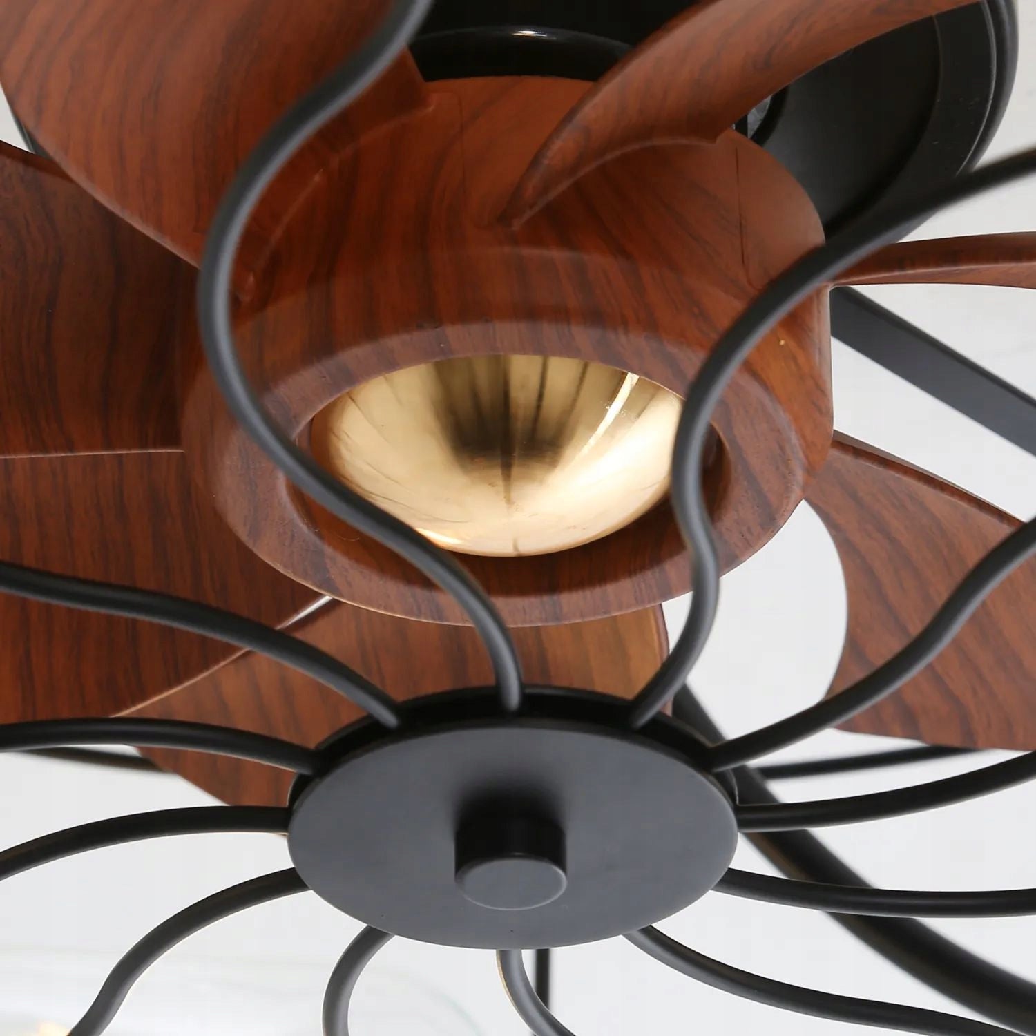 Ceiling Fan 20 Inch Remote Control Lamp Black Fan type ceiling