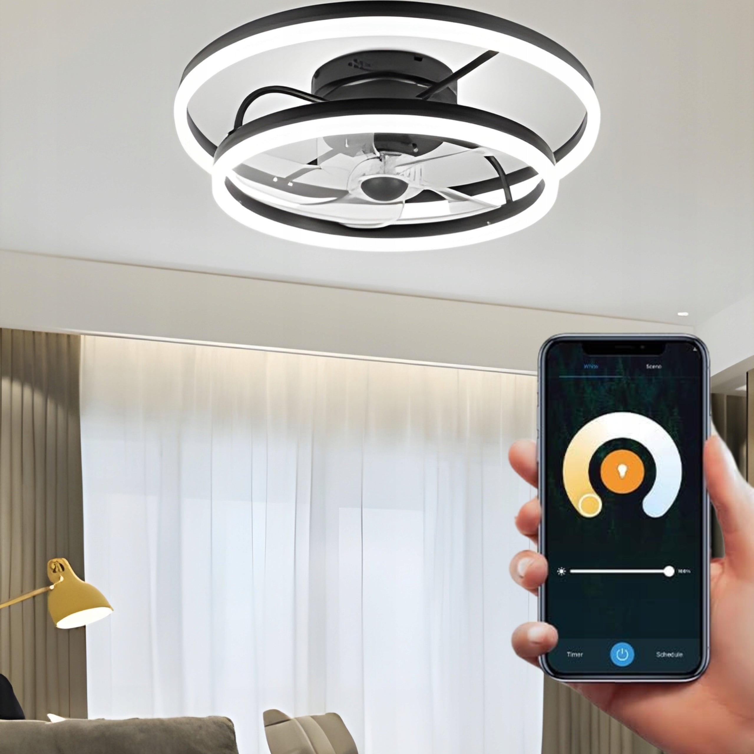Ceiling Fan Chandelier Fan Modern LED Ceiling Lamp + Remote Control Fan type ceiling