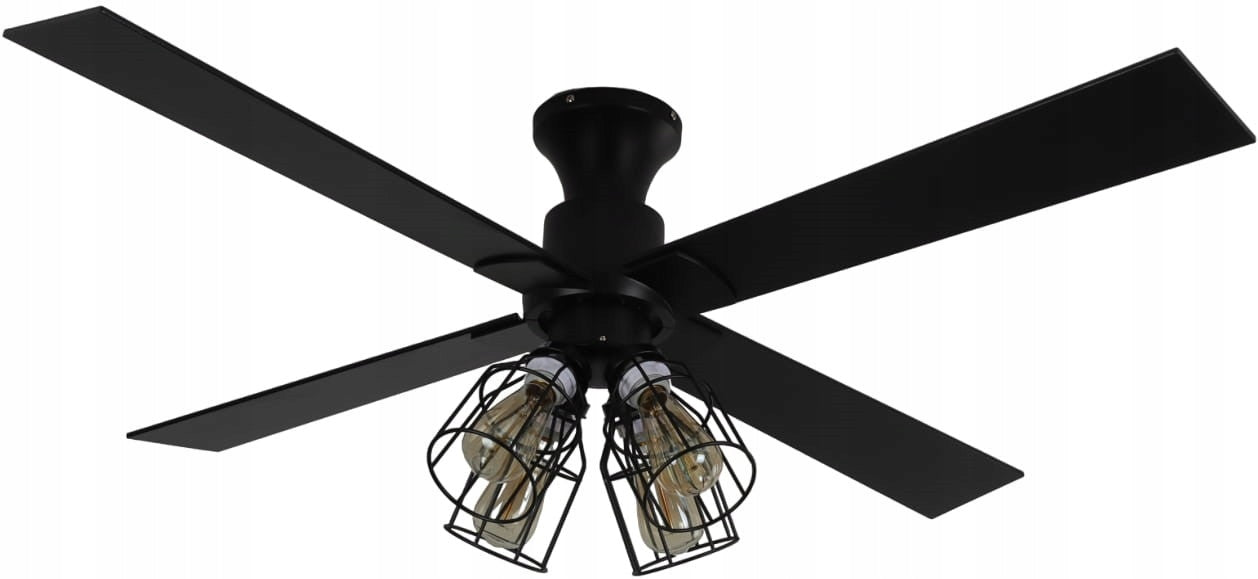Ceiling Fan MAGNOLIA DC Oak/Black - 132cm | Loft Lamp + Remote Control Manufacturer code GS3366BK