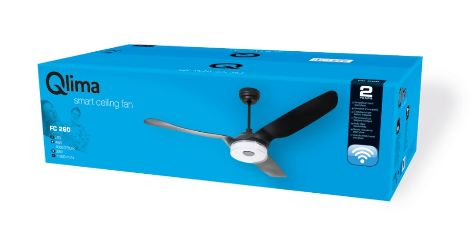 Ceiling Fan with Led Lamp 160cm, with Remote Control, 3 Blade Wi-Fi Manufacturer code FS 260