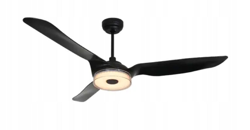Ceiling Fan with Led Lamp 160cm, with Remote Control, 3 Blade Wi-Fi