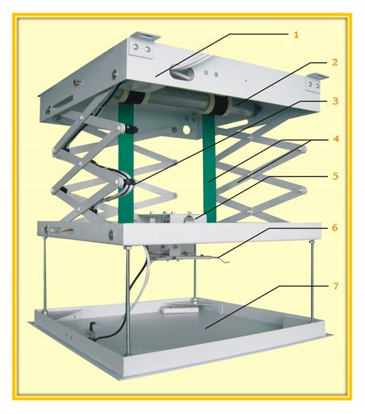 Ceiling Lift Projector Remote Control 240 cm