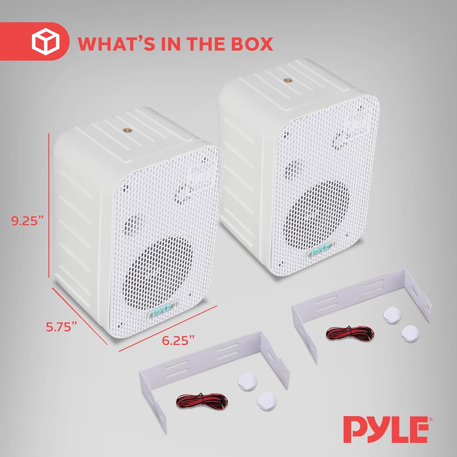 Ceiling Speaker System Pyle PDWR40W white Waterproof with covers 200 W Manufacturer code PDWR40W