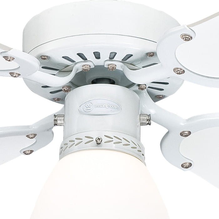 Ceiling fan CAPITOL White/Beech - 105cm | Chandelier, fan with lamp Brand Westinghouse