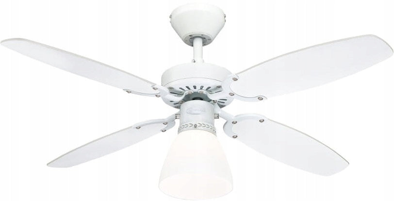 Ceiling fan CAPITOL White/Beech - 105cm | Chandelier, fan with lamp Packaging status original
