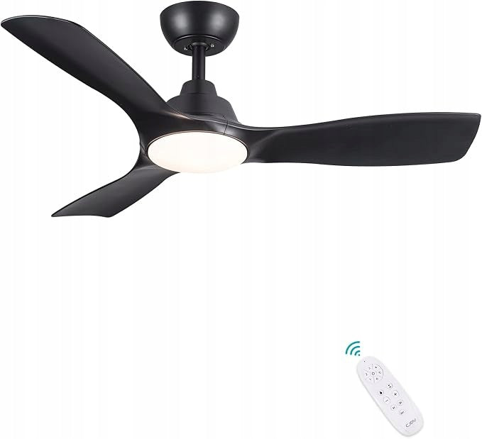 Ceiling fan CJOY 42DY-1189 with lighting 107 cm black