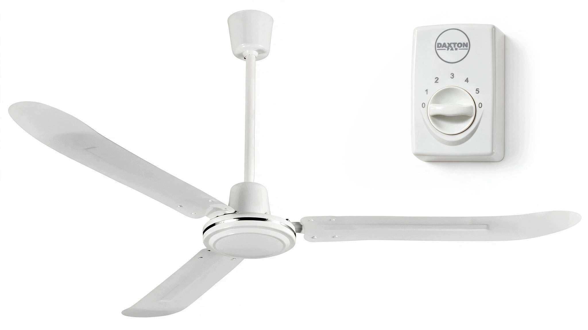 Ceiling fan DYNAMICO White - 142cm | Efficient fan, with regulator