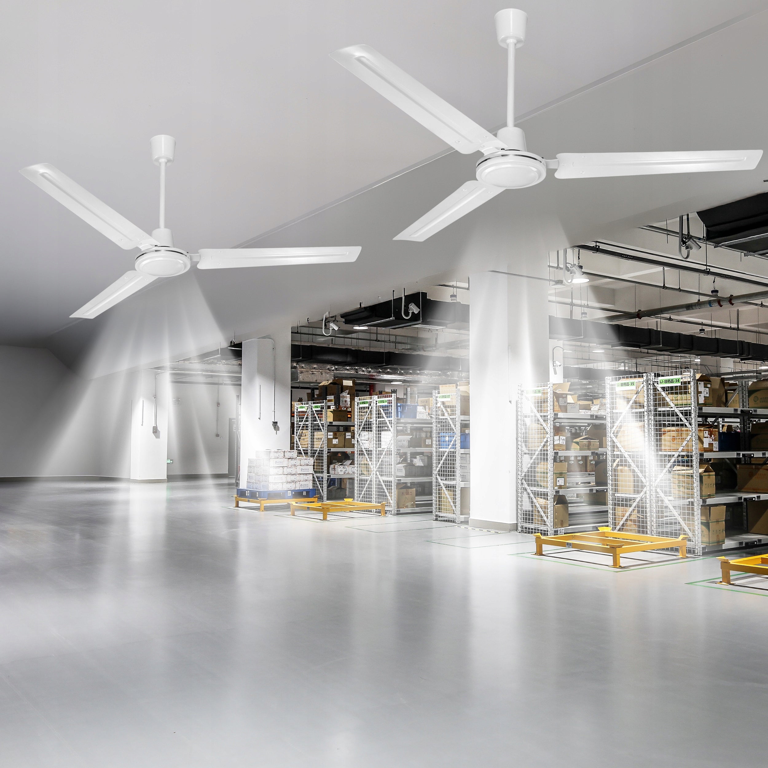 Ceiling fan EBERG HTX 140cm up to 80W fan + 5 speed controller Manufacturer code Wentylator sufitowy mocny 80W 140cm+regulator