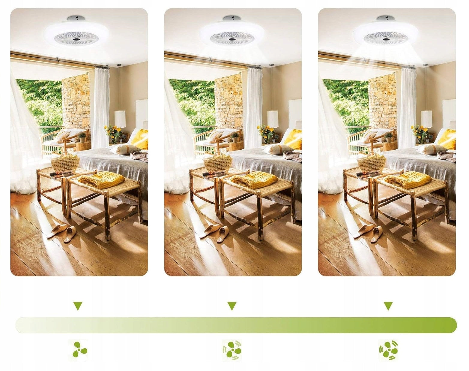 Ceiling fan LED plafond lamp E27 with remote control Model Q-64484699