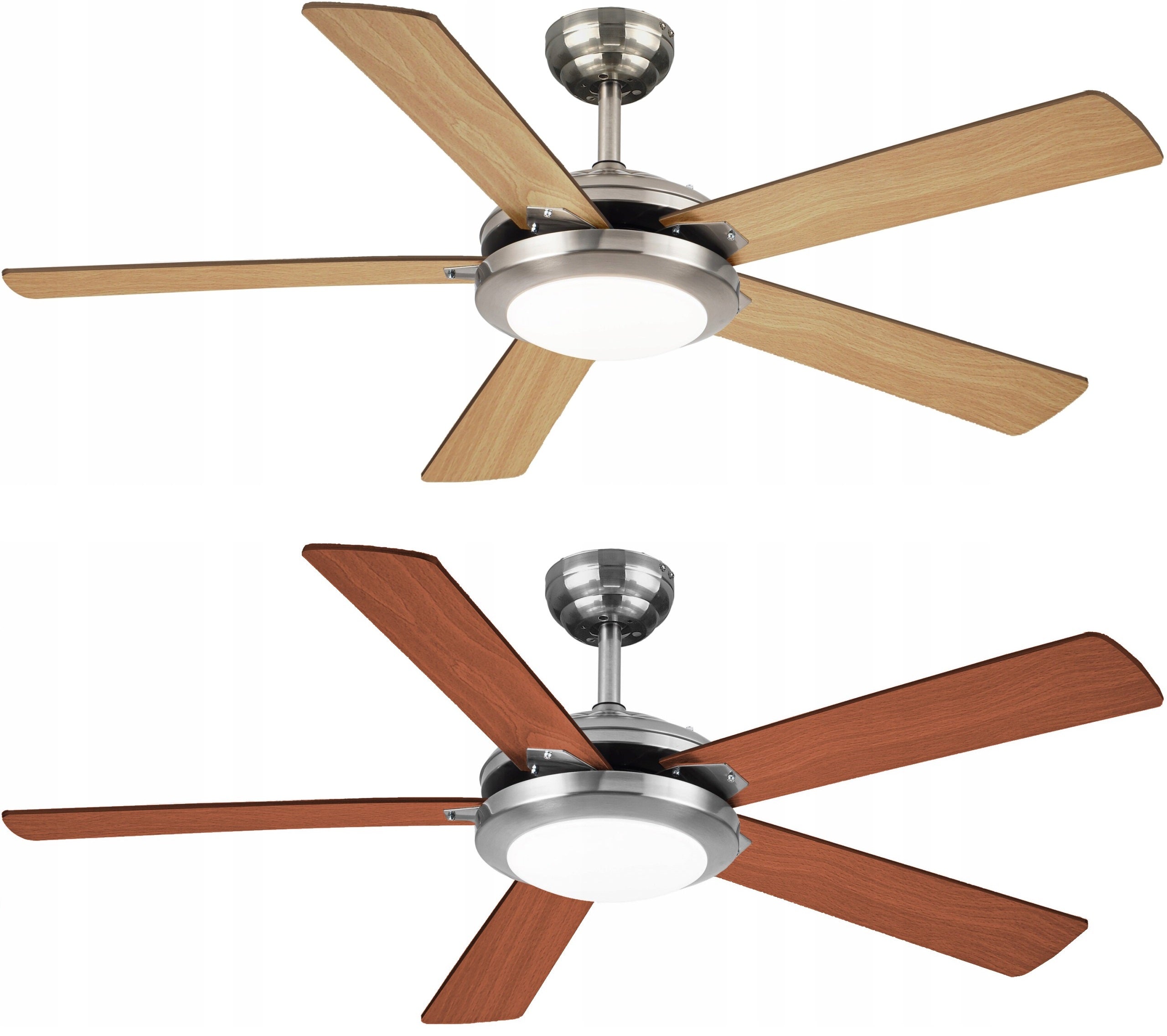 Ceiling fan UFO Pine/Brown - 132cm | Chandelier for living room with lamp