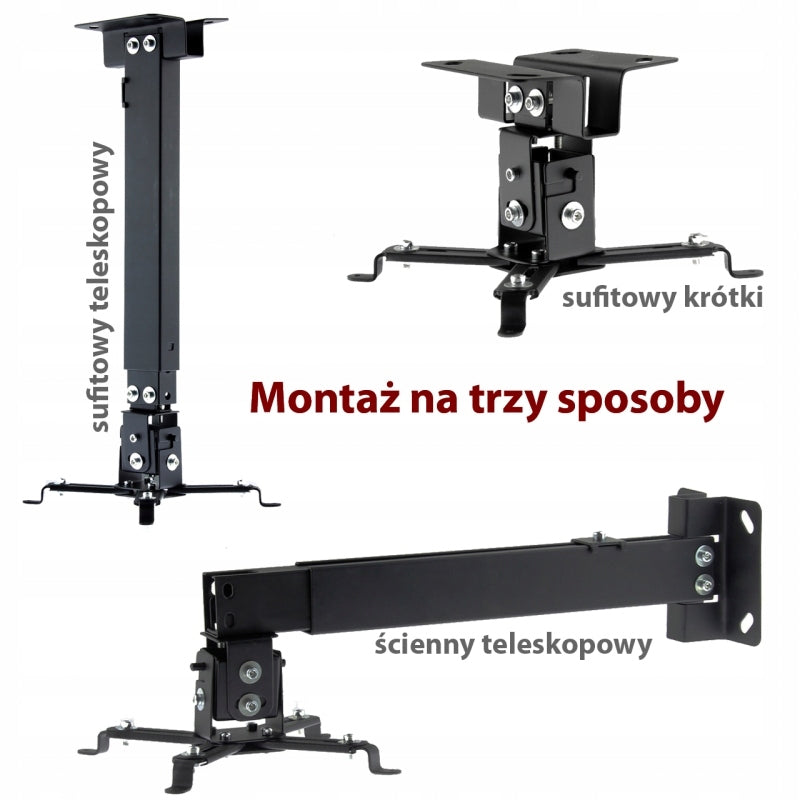 Ceiling or Wall Mount for Optoma Vivitek BenQ Projector Adjustable