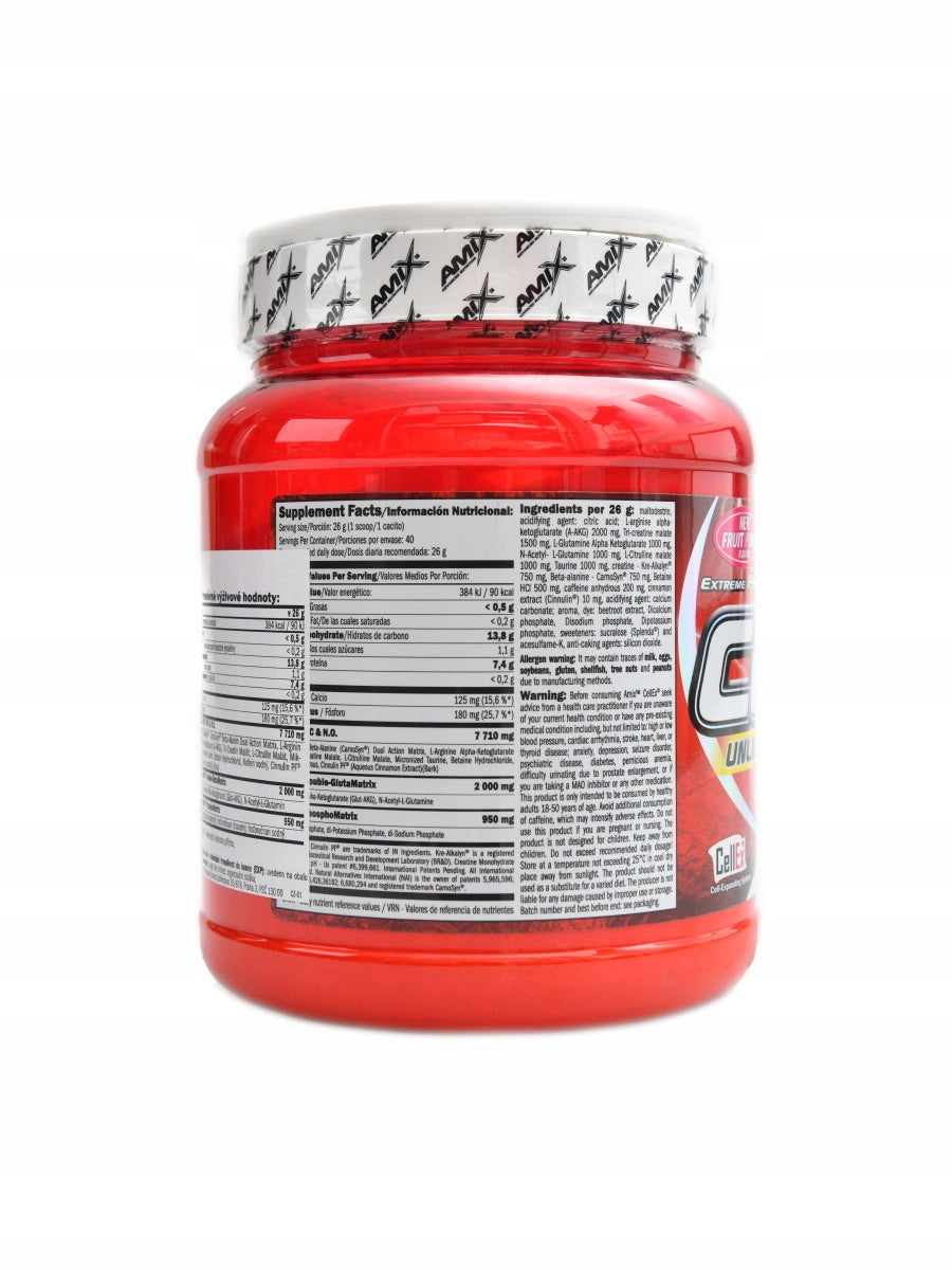 Cellex unlimited 1040 g muscle pump fruit punch Packaging status original