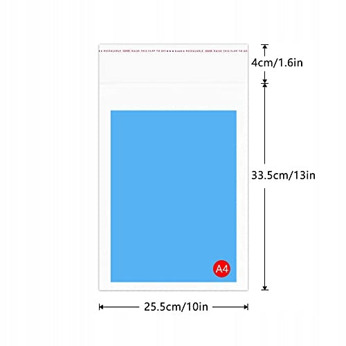 Cellophane foil sheet 33 cm x 25 cm 200 pcs. Length 33 cm