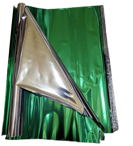 Cellophane foil sheet 50x70 cm. GREEN 50 pcs. Packaging status original