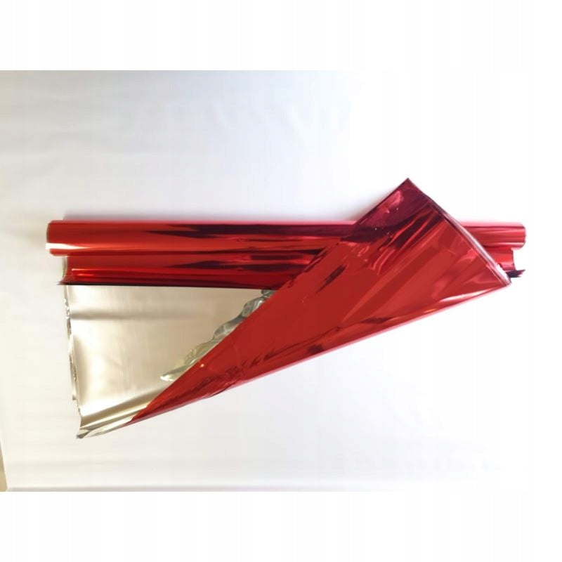Cellophane foil sheet 50x70 cm. red 50 pcs.