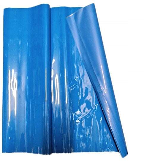 Cellophane foil sheet 50x70cm. blue matt 50pcs.