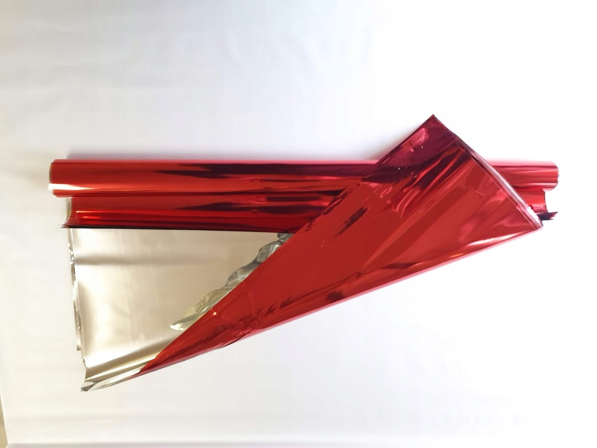 Cellophane foil sheet 70x100 cm. red 50 pcs.