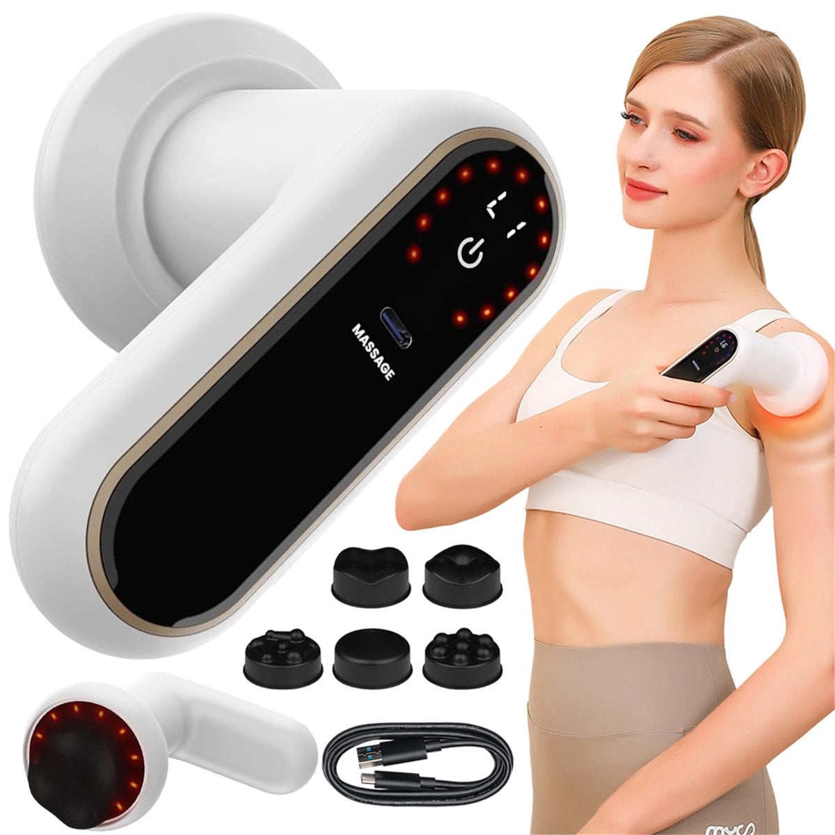 Cellulite Massager Anti-Cellulite Device Handheld Electric Portable