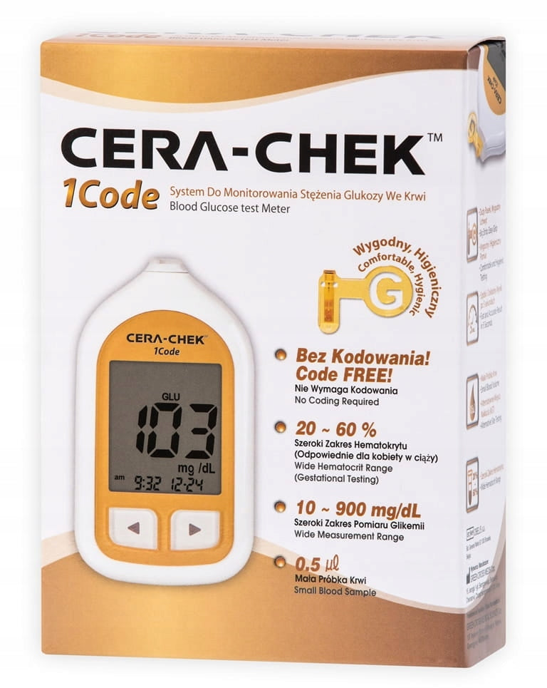 Cera-Chek 1Code Glucose Meter - Set!