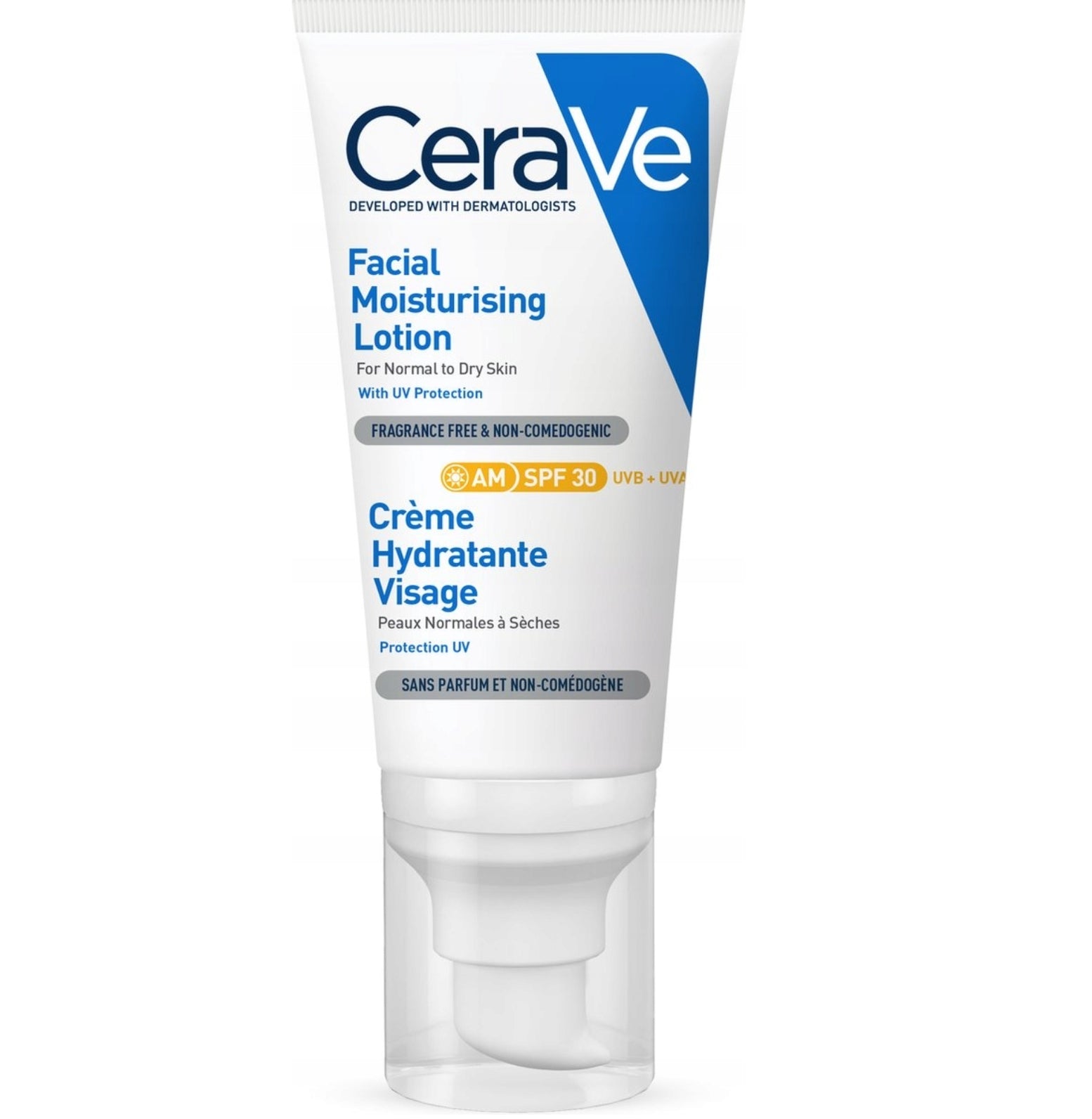 CeraVe Facial Moisturizing Cream for Normal and Dry Skin with SPF 30, 52ml