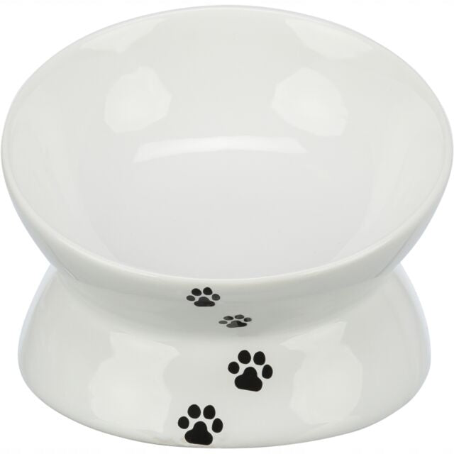 Ceramic BOWL ELEVATED for Cat FOR FOOD WATER TRIXIE 0,15L/13cm White Trade name miska
