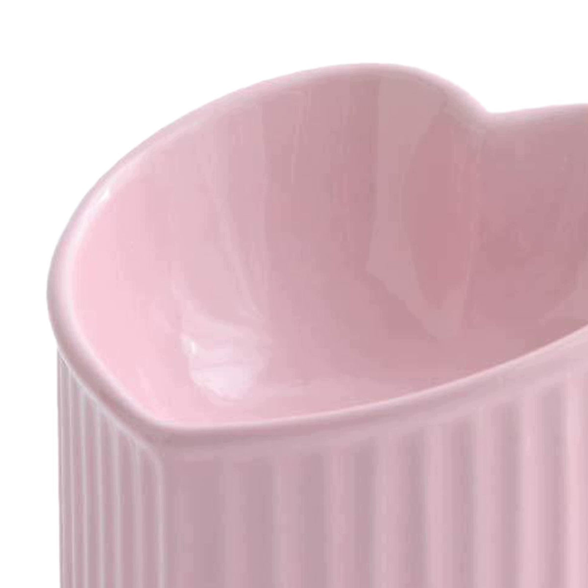 Ceramic Cat Bowl with A Slanted, Raised Design, Suitable for Food Or Pink Packaging status original