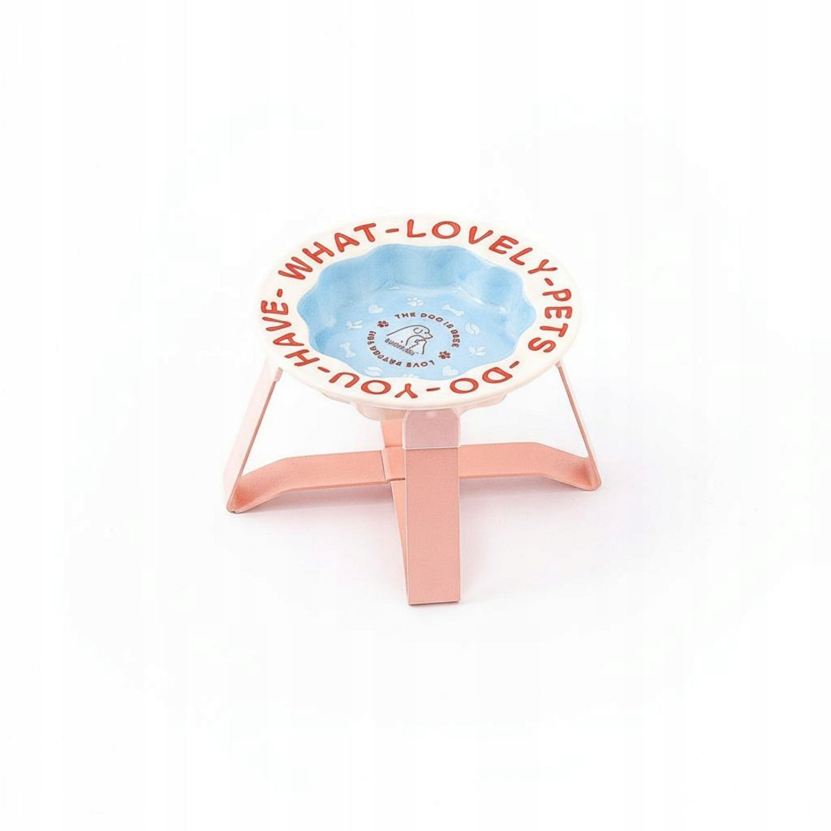 Ceramic Cat Dish with Stand Neck Protection Ceramic Cat Bowl Ant-Proof
