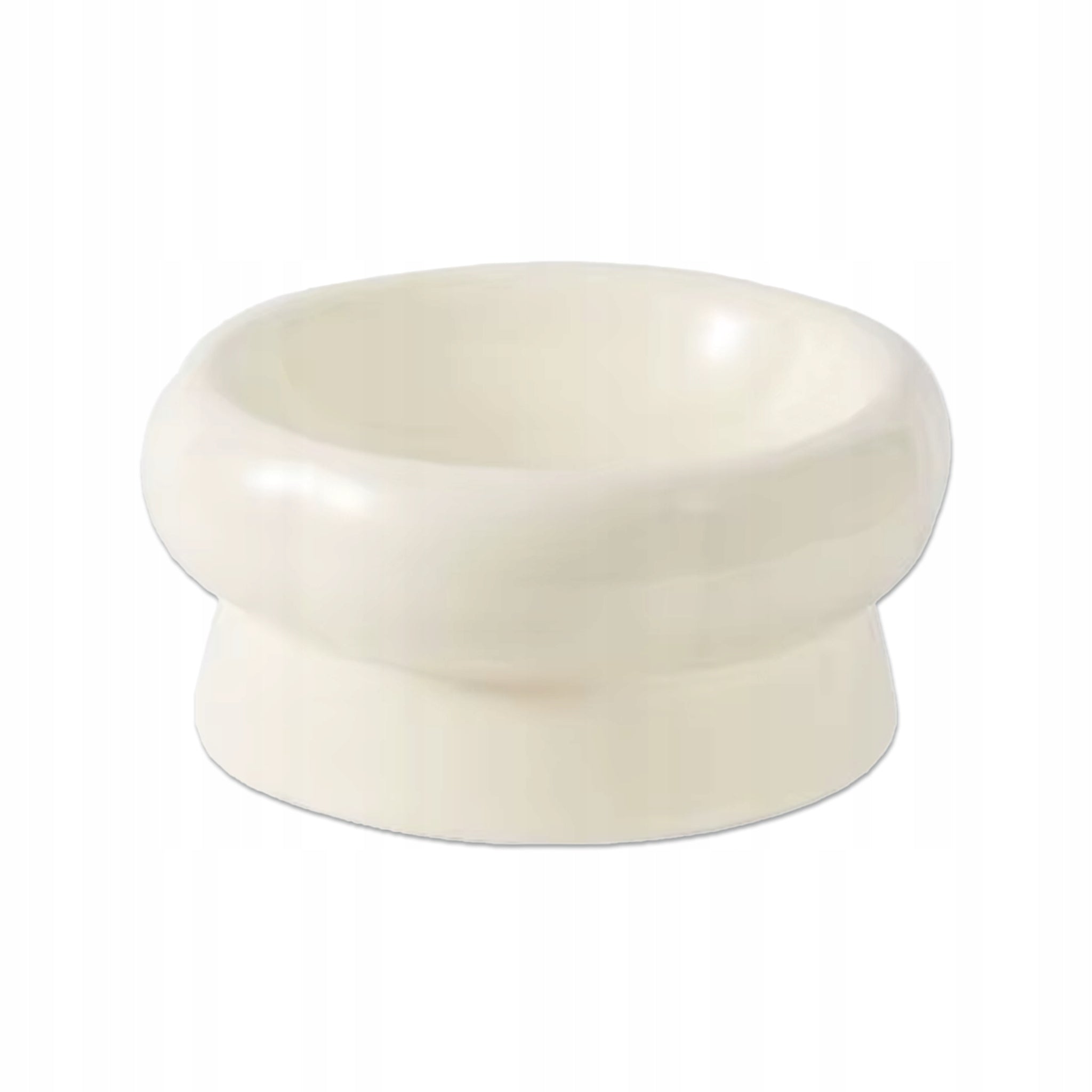 Ceramic Design Cat Dog Bowl Elevated White 180ml