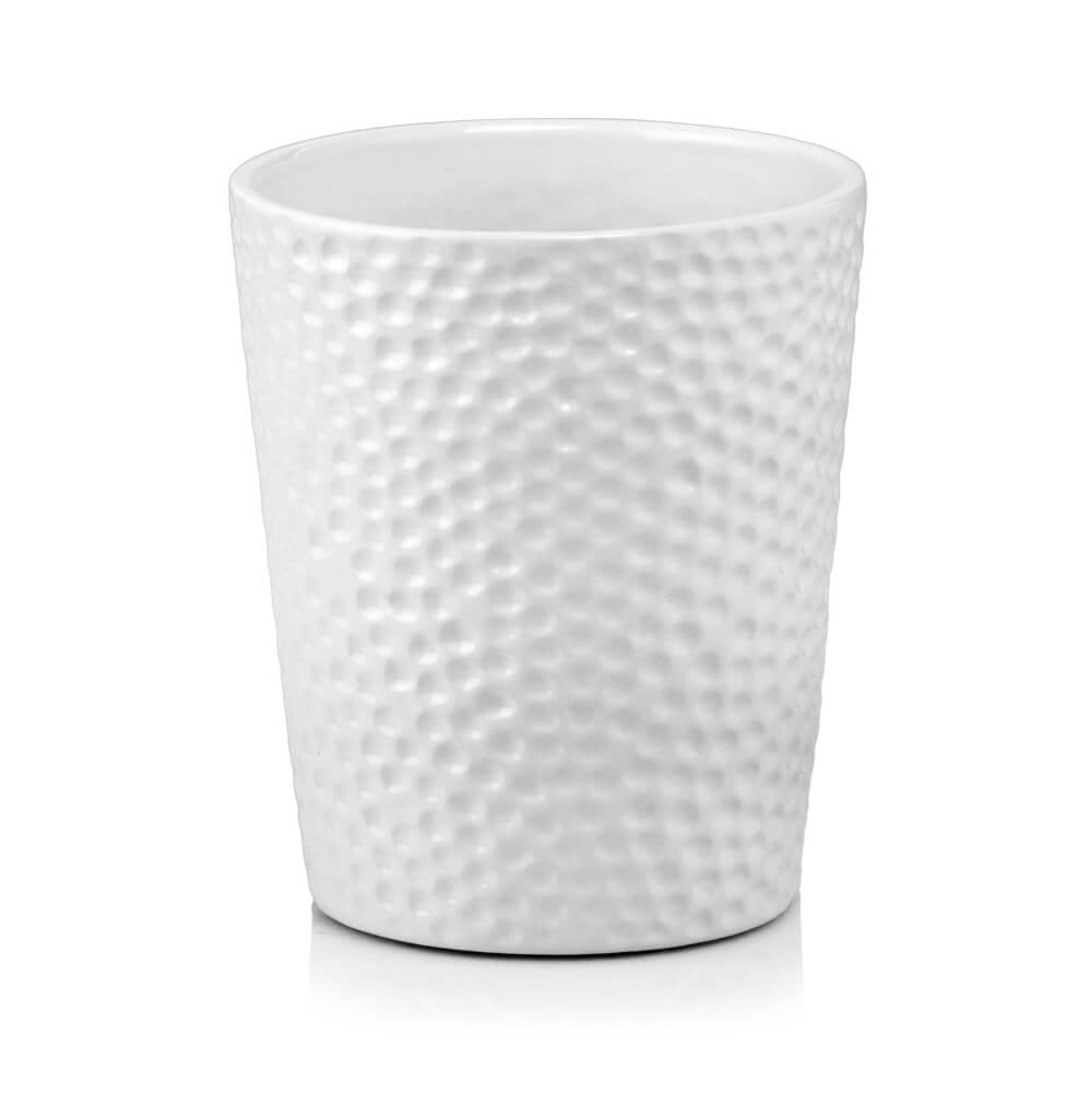 Ceramic Flower Pot Orchid 13x15 cm silver / silver Color gray