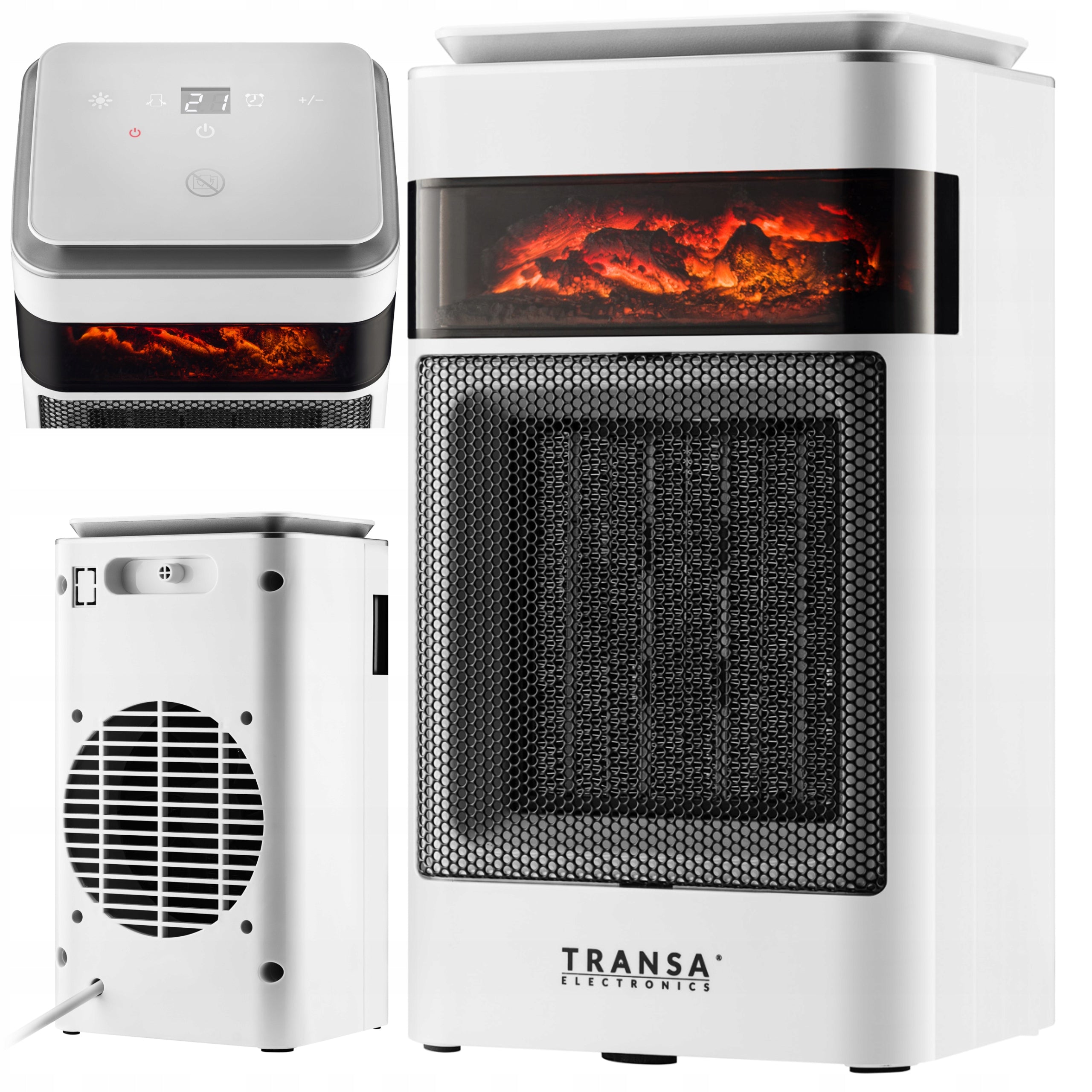 Ceramic Heater FARELKA Flame Effect LCD Panel 1500W