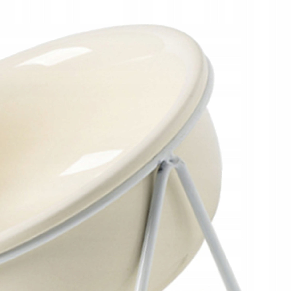 Ceramic Pet Food Bowl, Universal, Elevated m Packaging status original
