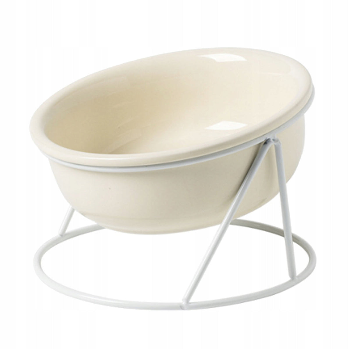 Ceramic Pet Food Bowl, Universal, Elevated m