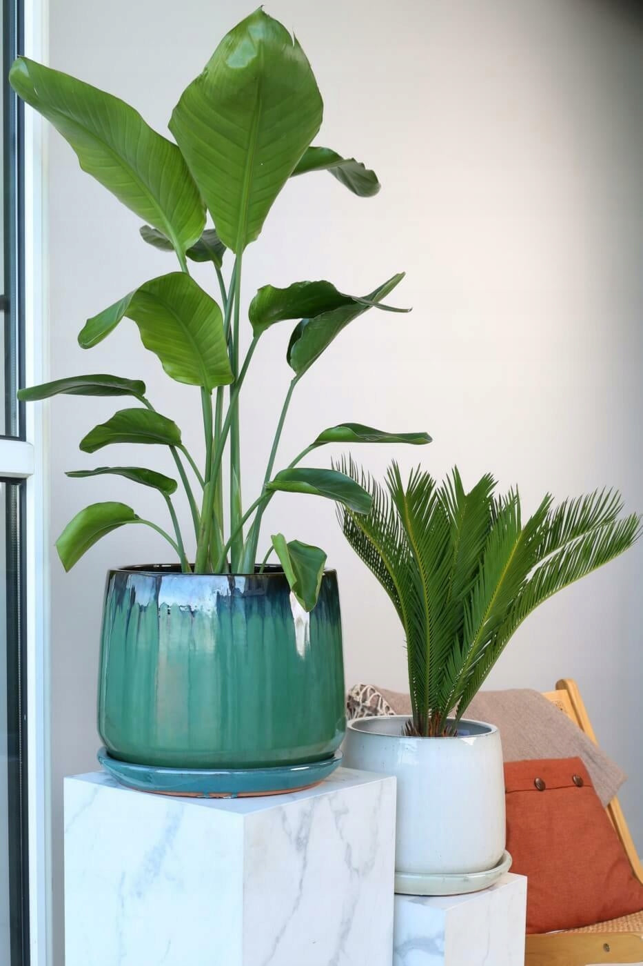 Ceramic Planter with Garden Stand 22x19 cm Cream Brand Polnix