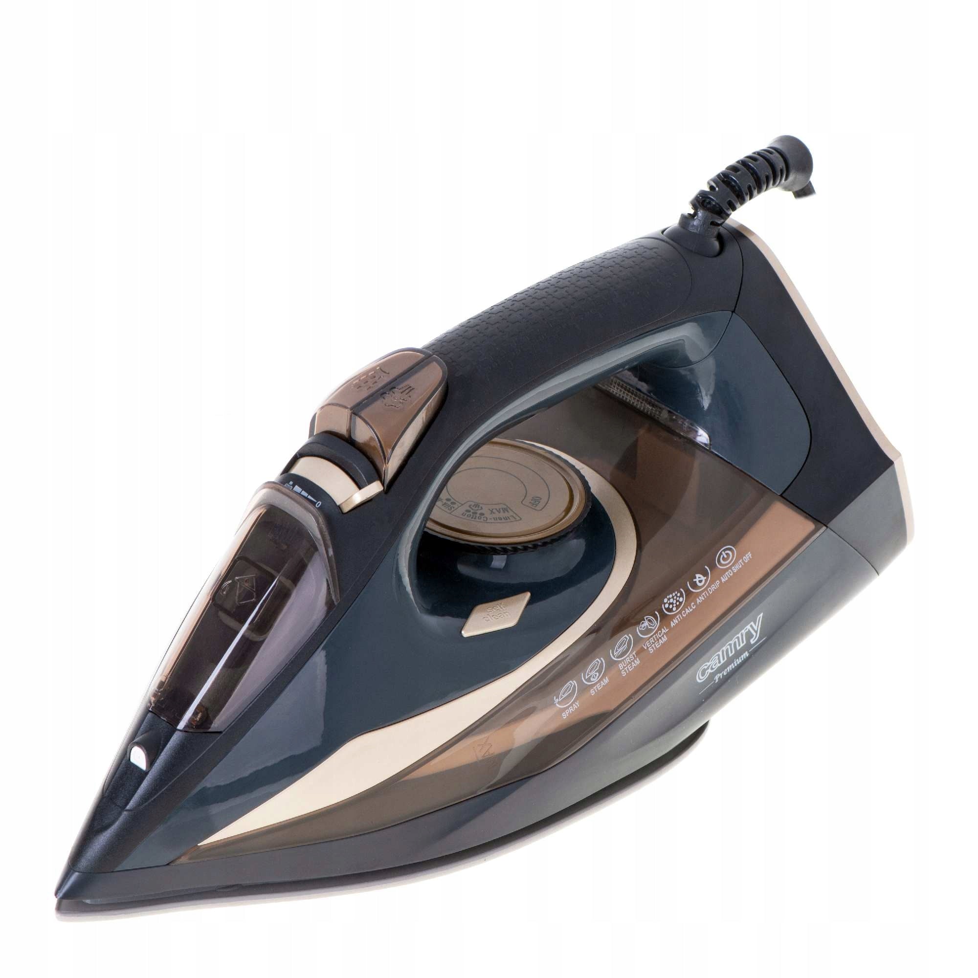 Ceramic Steam Iron HIGH POWER 3400W Self Cleaning FIREFIGHTER ANTI-DRIP Packaging status original