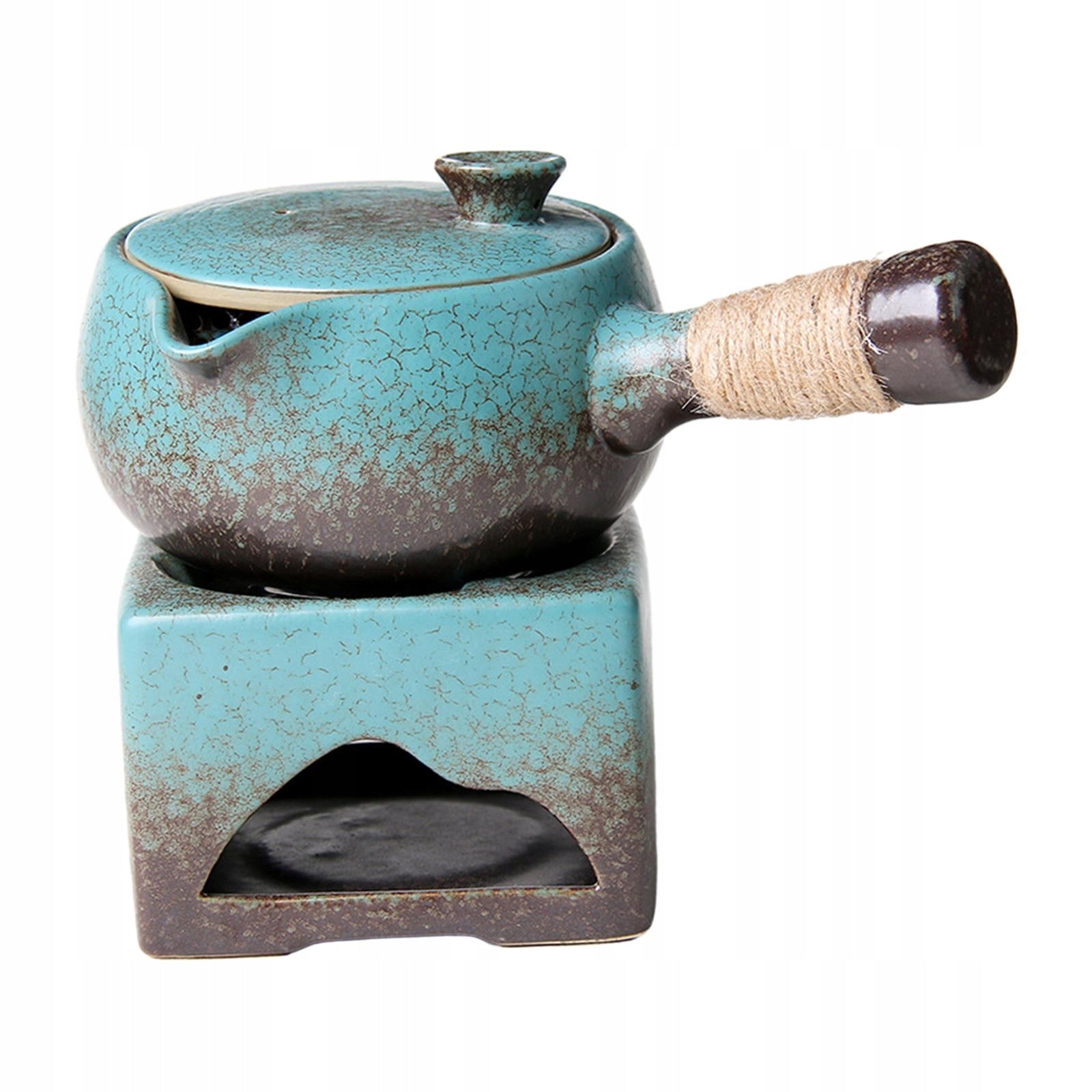 Ceramic Tea Kettle Portable Pot Handmade Blue Brand Suntekonline