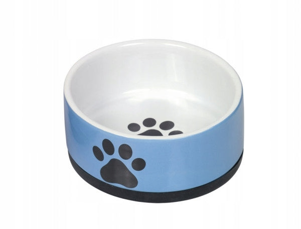 Ceramic bowl Nobby for dog/cat "Paw " with paw 0,4l Ø 14x6,5cm
