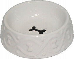 Ceramic bowl for dog Classic white YARRO