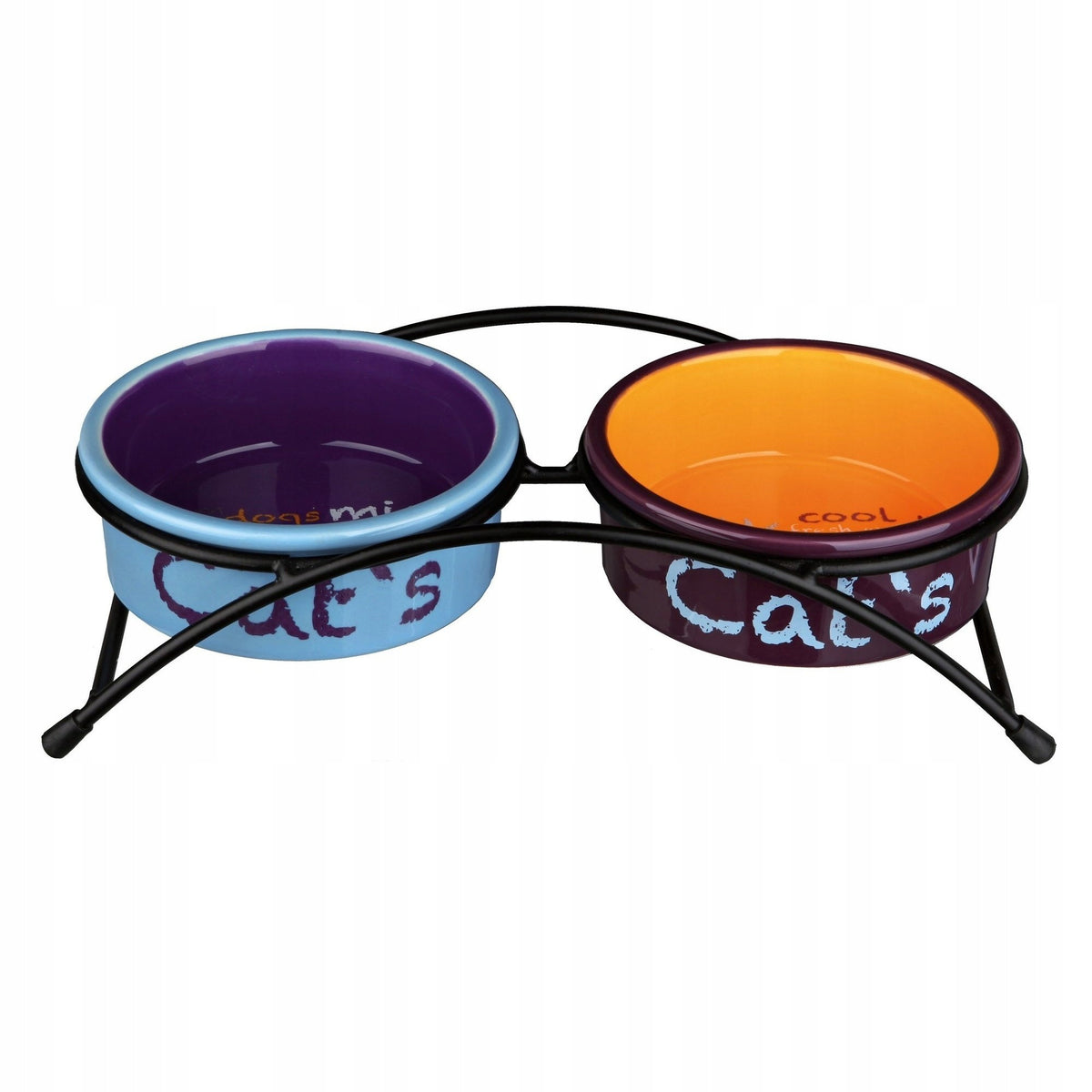 Ceramic bowl set,,Eat on Feet", 2 0. 3 l/ o 12 cm, orange/