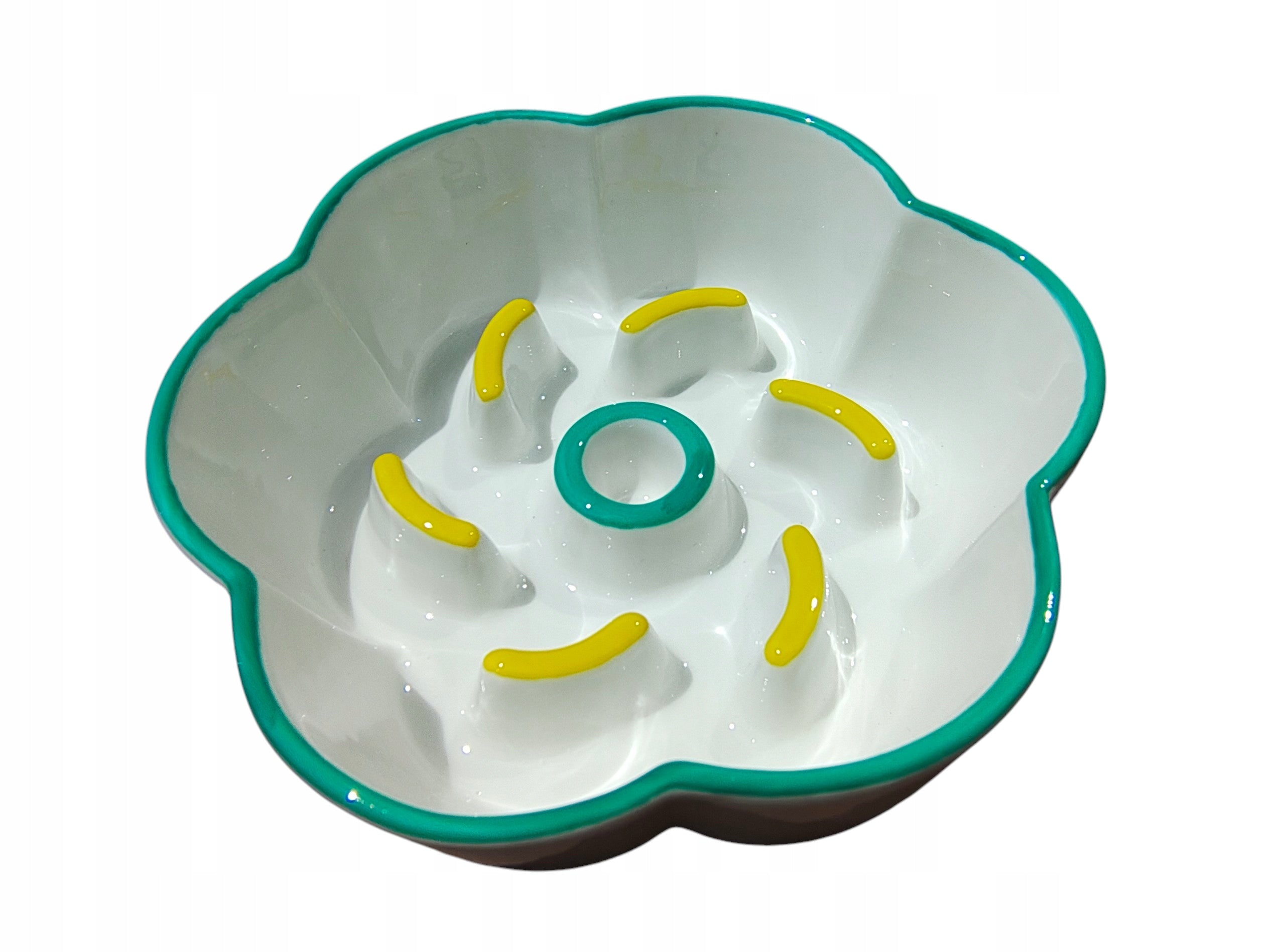 Ceramic bowl with projections slowing down food for CAT DOG 14,5 cm Trade name miska ceramiczna spowalniająca jedzenie przeciw zachłyśnięciu
