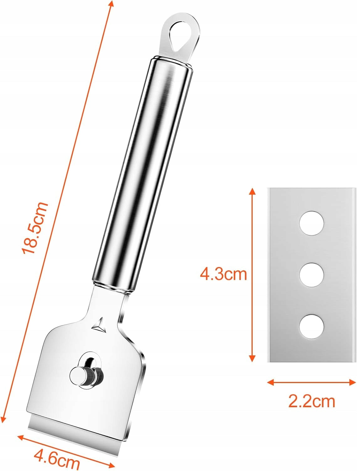 Ceramic induction hob scraper metal blade 14 spare Brand no brand