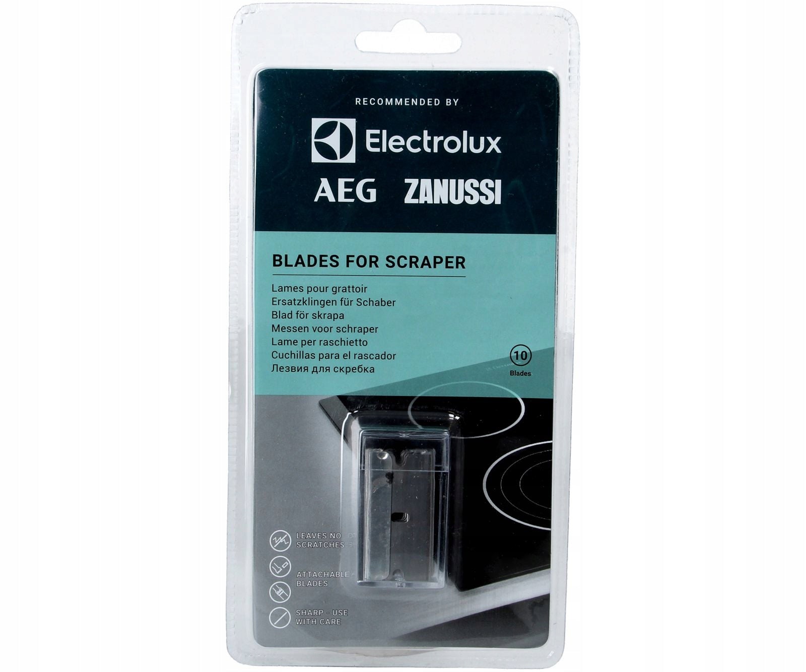 Ceramic plate scraper blades Electrolux 10x Manufacturer code KL2812D22