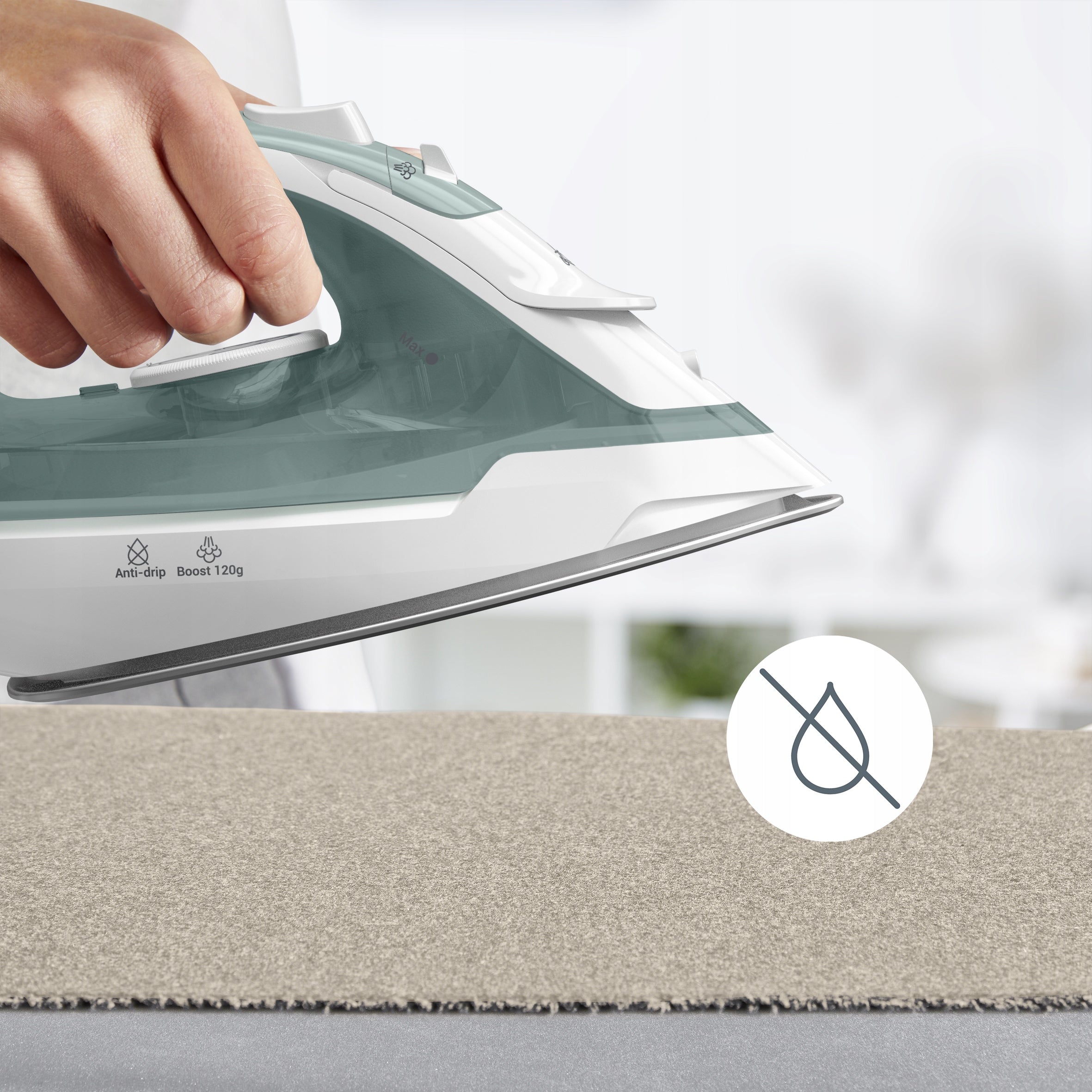 Ceramic steam iron Tefal Virtuo FV2C42 anti-drip 2000W Brand Tefal