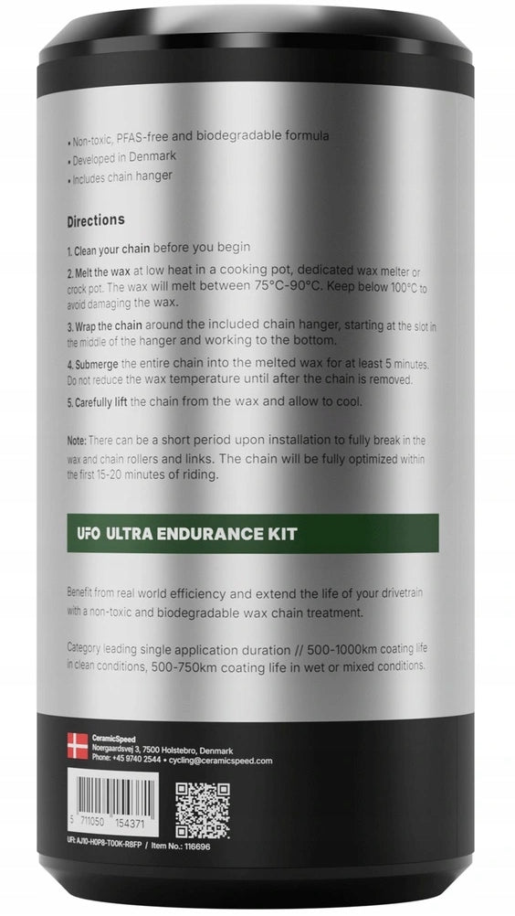 CeramicSpeed UFO Ultra Endurance Wax Kit 400g Packaging status original
